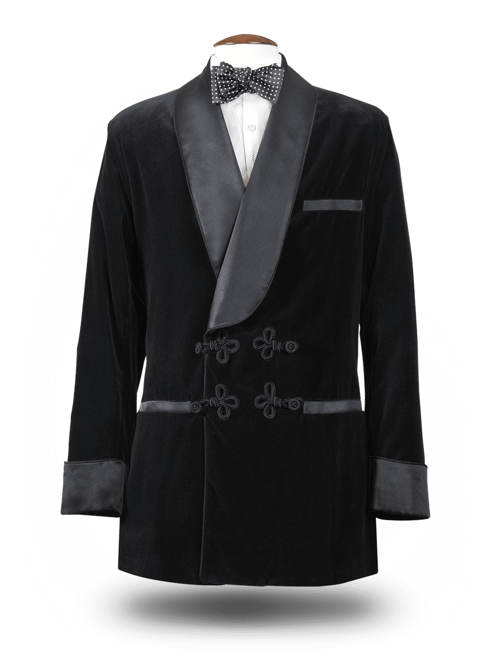 Best Smoking Jacket Black Velvet Black Silk High Quality