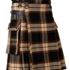 Rose Ancient Tartan Utility Kilt Leather Straps Kilt for Men Custom Size