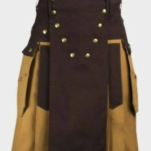 Scottish Modern Kilt with Stylish Pocket Kilt for Men