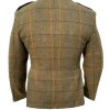 Scottish Argyle Kilt Jacket & Vest Men’s New Green Tweed Wedding Jacket For Sale1