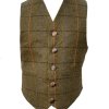 Scottish Argyle Kilt Jacket & Vest Men’s New Green Tweed Wedding Jacket For Sale3