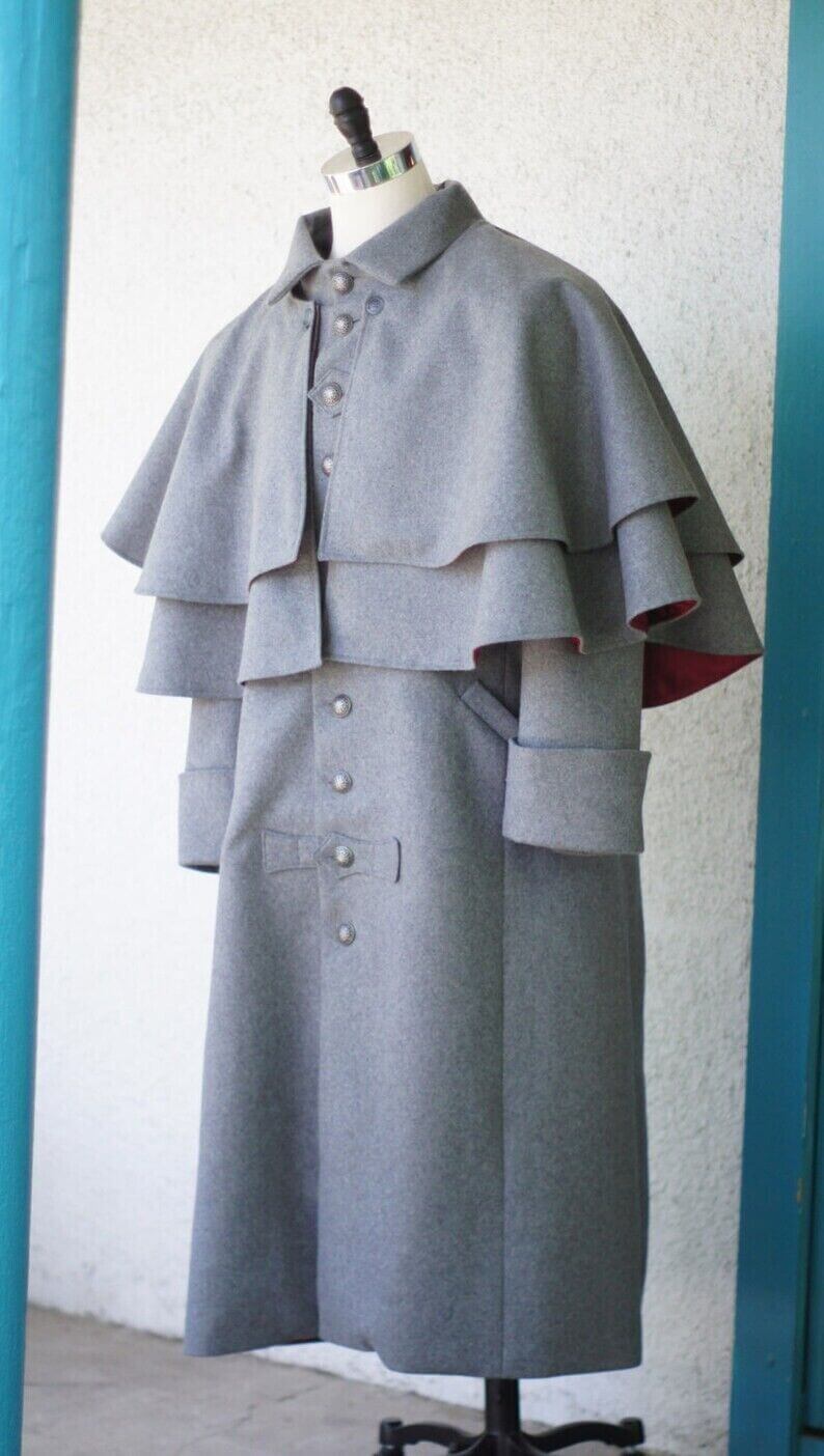 Civil War Confederate Soldier’s Great Coat CS Enlisted Officer’s Overcoat