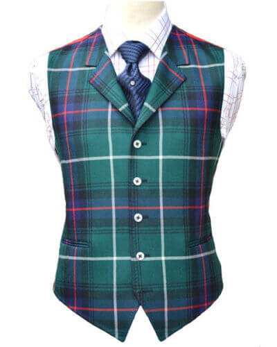 New Scottish Argyle Kilt Mackenzie Tartan Jacket And Vest Wool Argyll Wedding