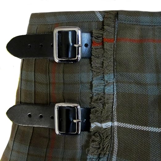 Men’s Fraser Weathered Tartan Kilt Active Wedding Kilt Steampunk-Scottish Fashion Modern Highlander Kilt1