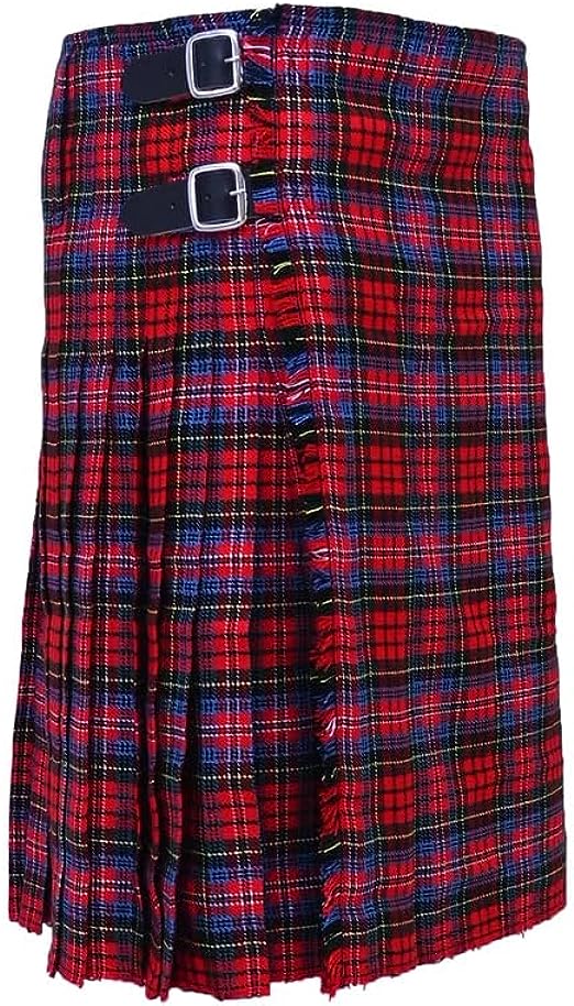 Men’s Macpherson Tartan Kilt Active Wedding Kilt Steampunk-Scottish Fashion Modern Highlander Kilt