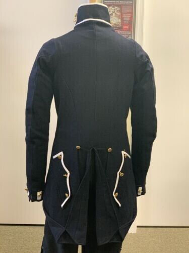 Pre-Civil War, M-1832 style Militia Legio Tailcoat, Navy Blue Tunic Wool Coat3