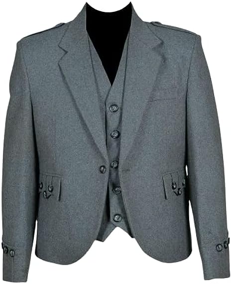 Light Grey Argyll Kilt Jacket