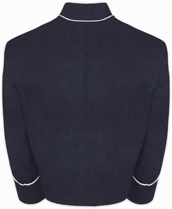 Civil War Men’s Navy Blue Wool Shell jacket With Piping Trim2