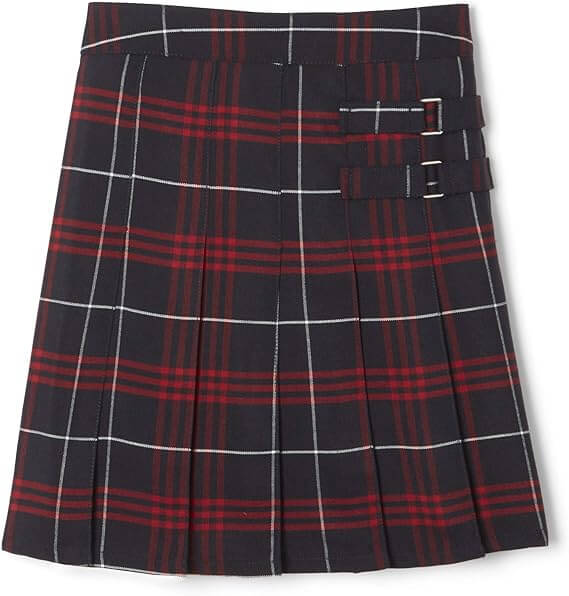 Girls Adjustable Waist Pleated-Front Two-tab Scooter