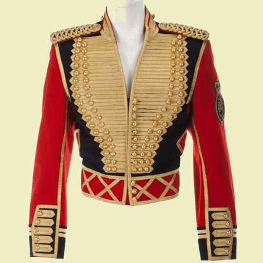 Mans fashion jacket, Mickey Arthur Military officer Hussar Jacket
