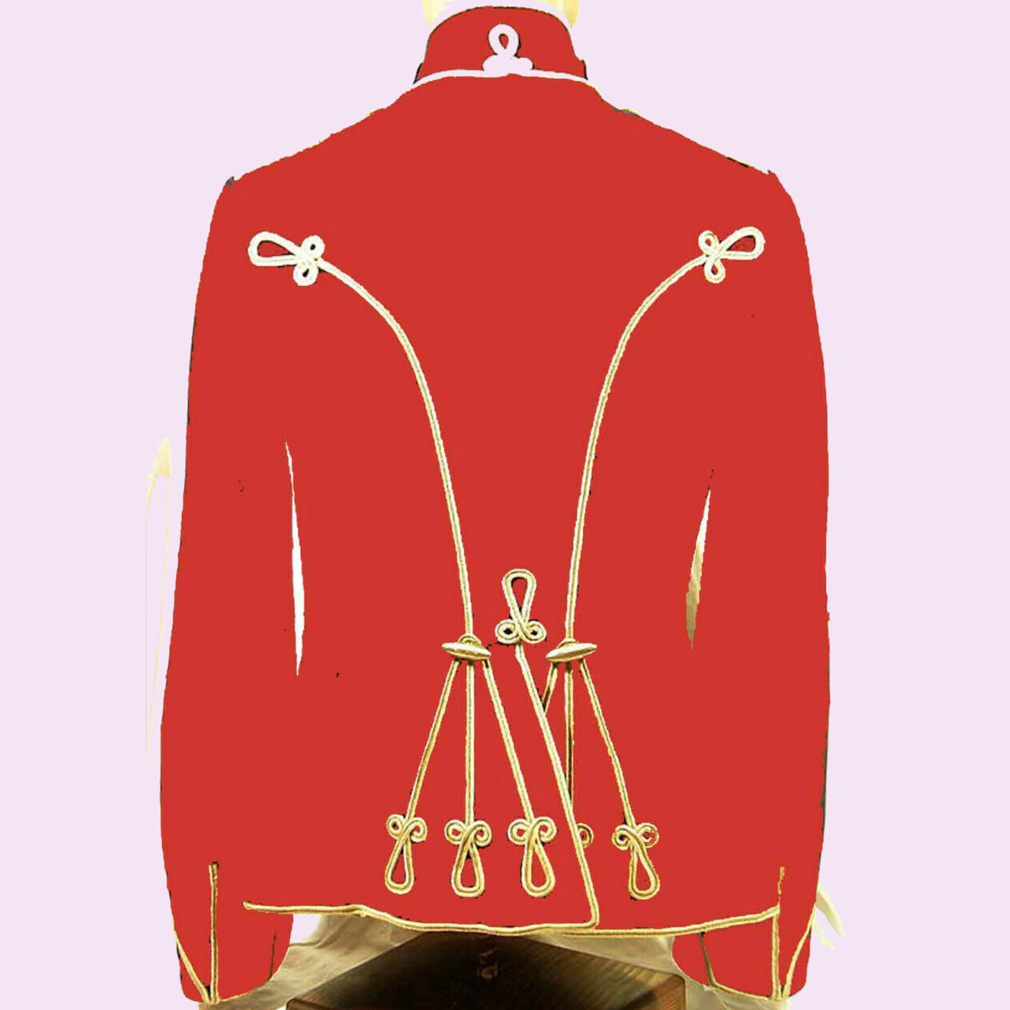 Men’s Red British Military Uniforms (1718-1918) Hussar Jacket2