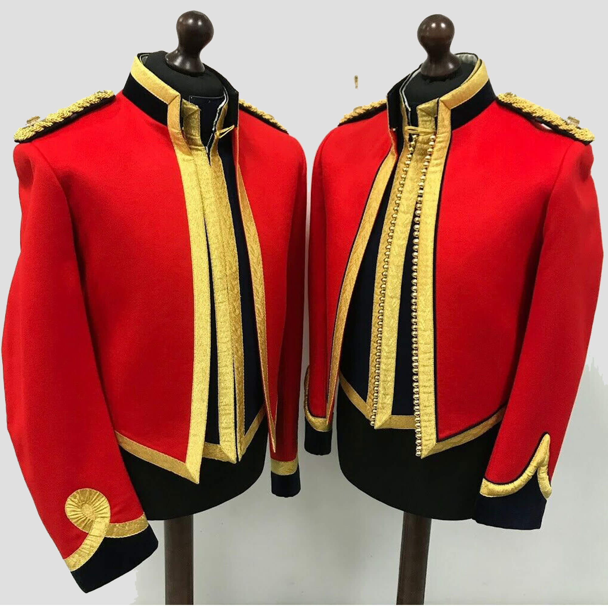 Men’s Red Mercian Regiment Officer Mess Dress Coat Jacket
