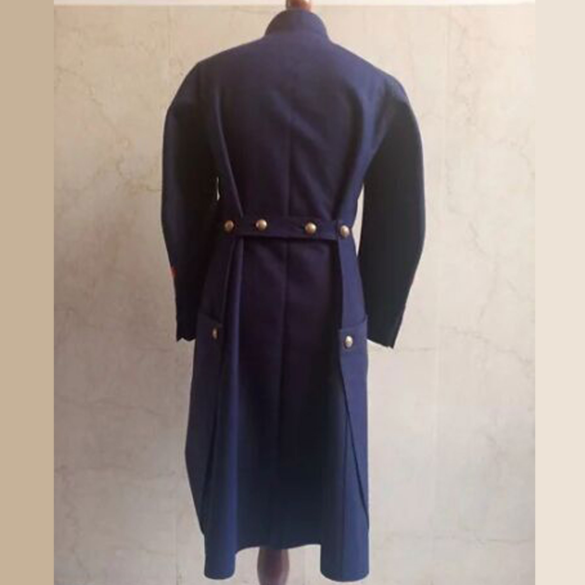 New 1867th to 1877th French Pattern Infantry Navy Blue Men's Overcoat