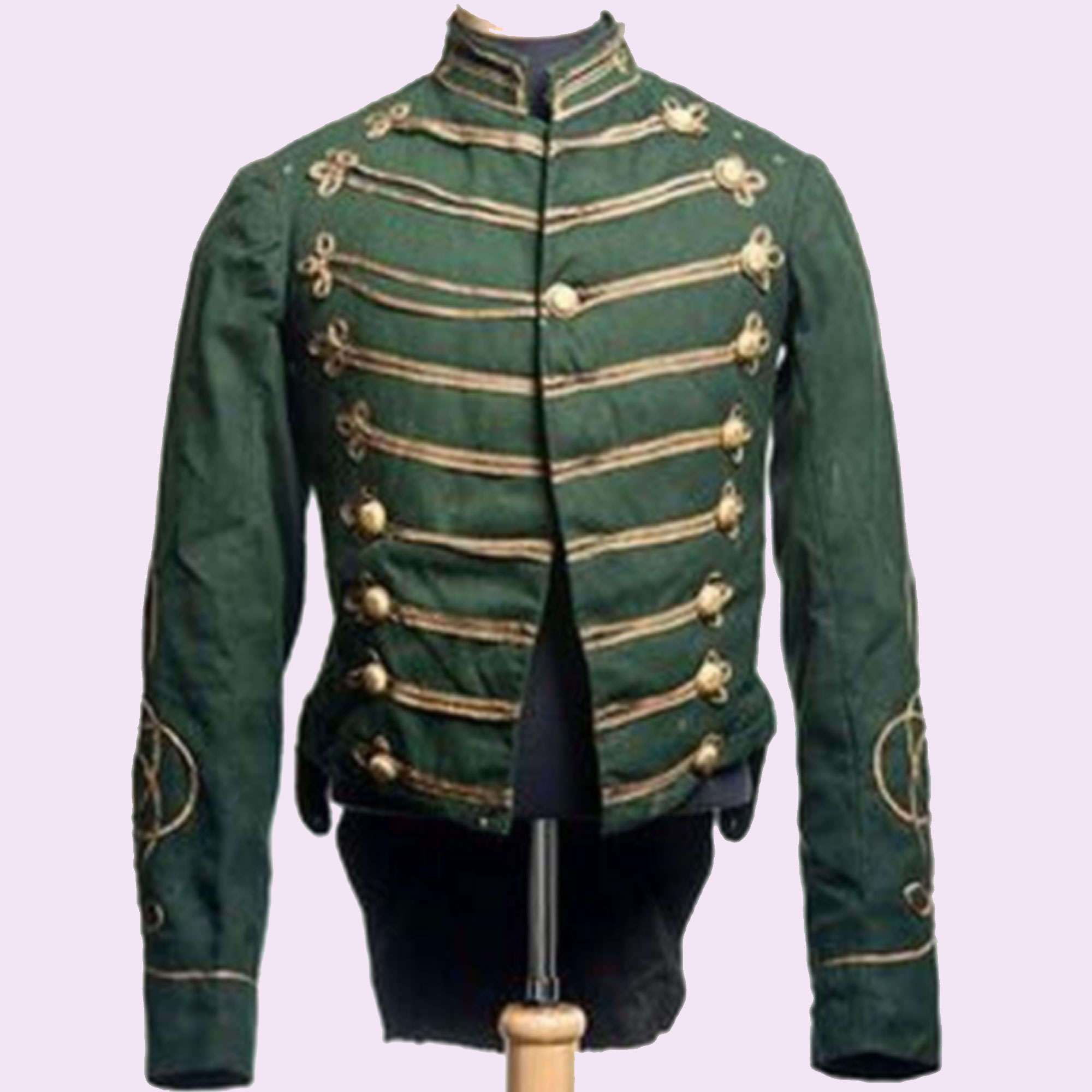 New Green Wool Military Original Civilian War Academy Men Jacket