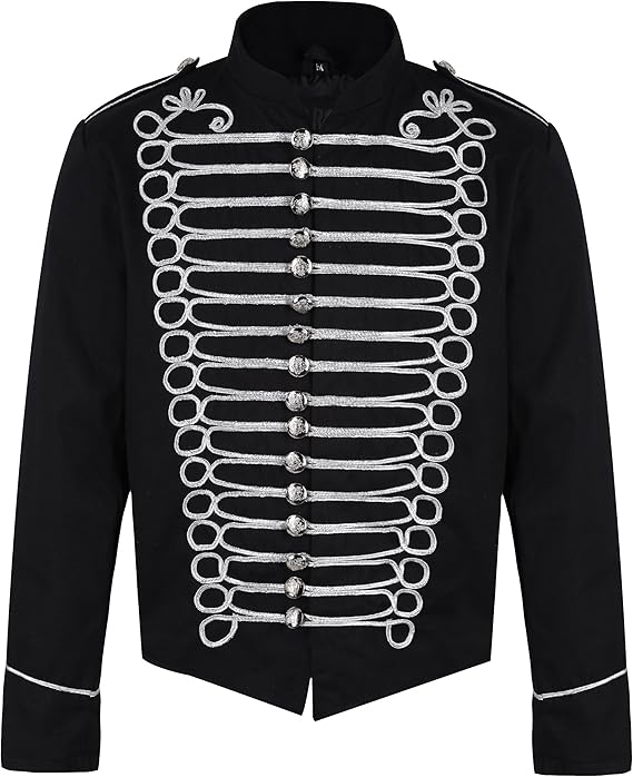 Steampunk Napoleon Military Drummer Parade Hussar Jacket