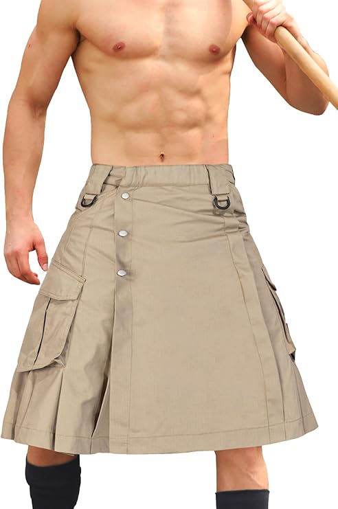 Tactical Kilt Irish Scottish Kilt for Men with Pockets