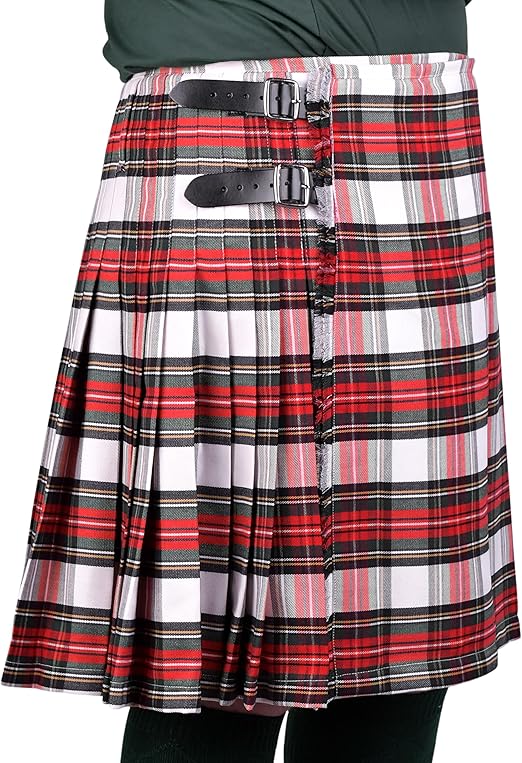 Scottish Tartan Kilt Polyviscose 8 Yard Traditional Mens Kilt