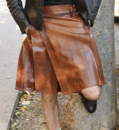 Scottish Ironclad Leather Kilt