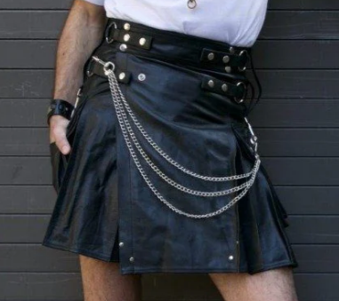 Vintage Party Leather Kilt