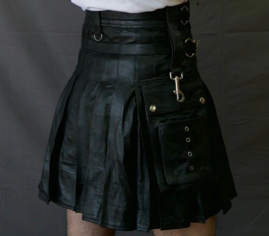 Vintage Party Leather Kilt