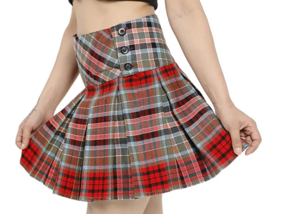 Criss-Cross Pleat Skirt