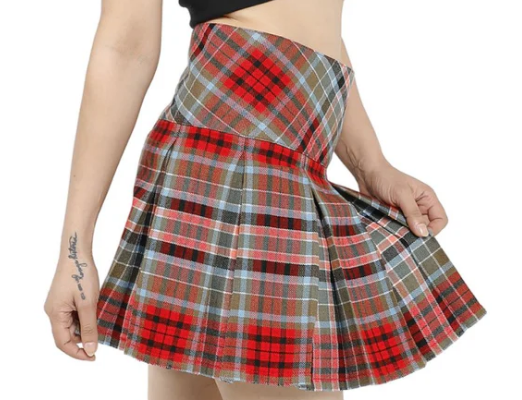 Criss-Cross Pleat Skirt